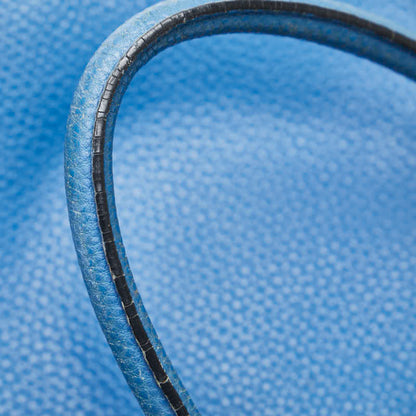 Prada 2-Way Handbag/Shoulder Bag In Blue Leather