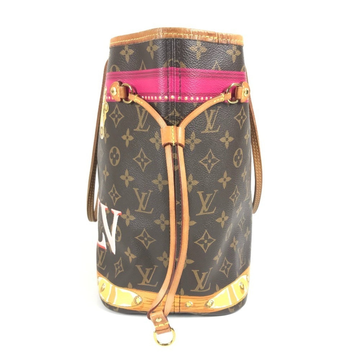 Louis Vuitton M41390 Monogram Summer Trunk Neverfull Mm 2018 Collection Shoulder Bag Tote Canvas
