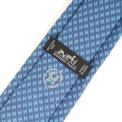 Hermes H-Pattern Wool Tie