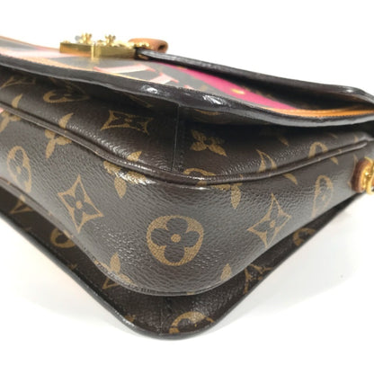 Louis Vuitton M43628 Monogram Summer Trunk Pochette Metis 2Way Bag Shoulder Crossbody Handbag Canvas