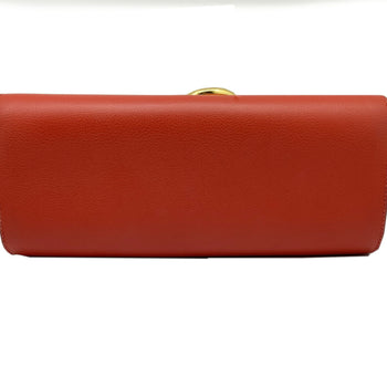 Hermes Hermes Ege Evercolor Red Rouge Tomato Clutch Bag X Stamp 2016 Chaine D'Ancre