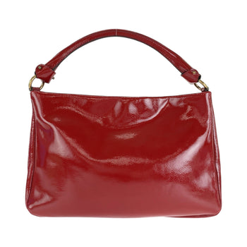 Salvatore Ferragamo Vara Red Gold Hardware Patent Leather Hobo Shoulder Bag Handbag 2Way