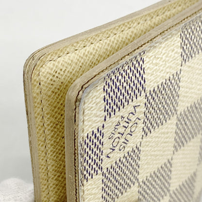Louis Vuitton Damier Azur Envelope Carte De Visite Card Case N61746 White