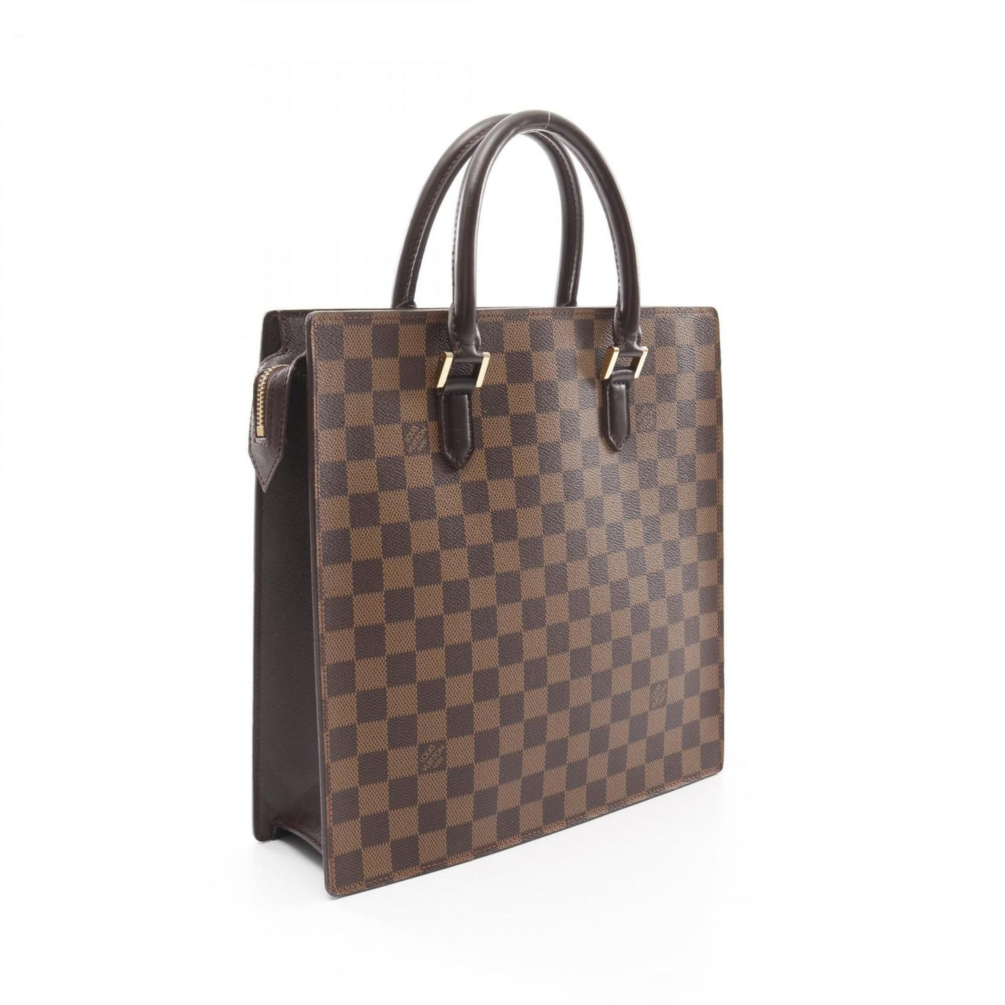 Louis Vuitton Venice Pm Damier Ebene Tote Bag Coated Canvas Leather
