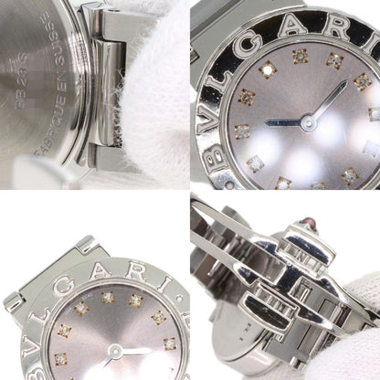 Bvlgari Bbl23C6Ss 12 12P Diamond Watch Stainless