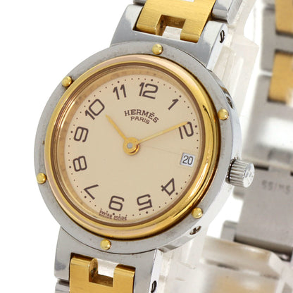 Hermes Clipper Old Buckle Watch Stainless Steel Ssxgp