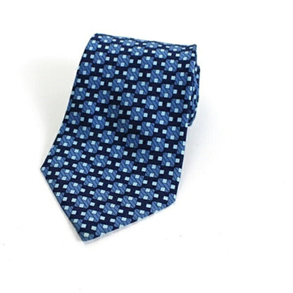Hermes Silk Necktie Geometric Pattern H Hermes
