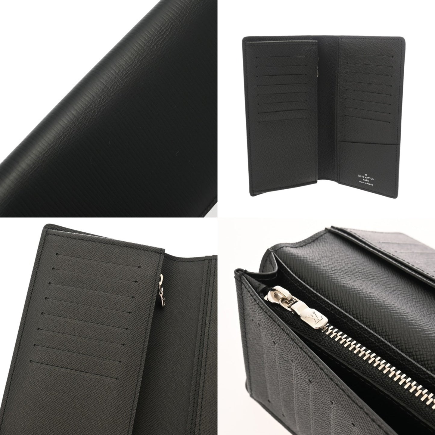 Louis Vuitton Epi Leather Portefeuille Brazza Noir M60622 Men'S Long Wallet In Leather