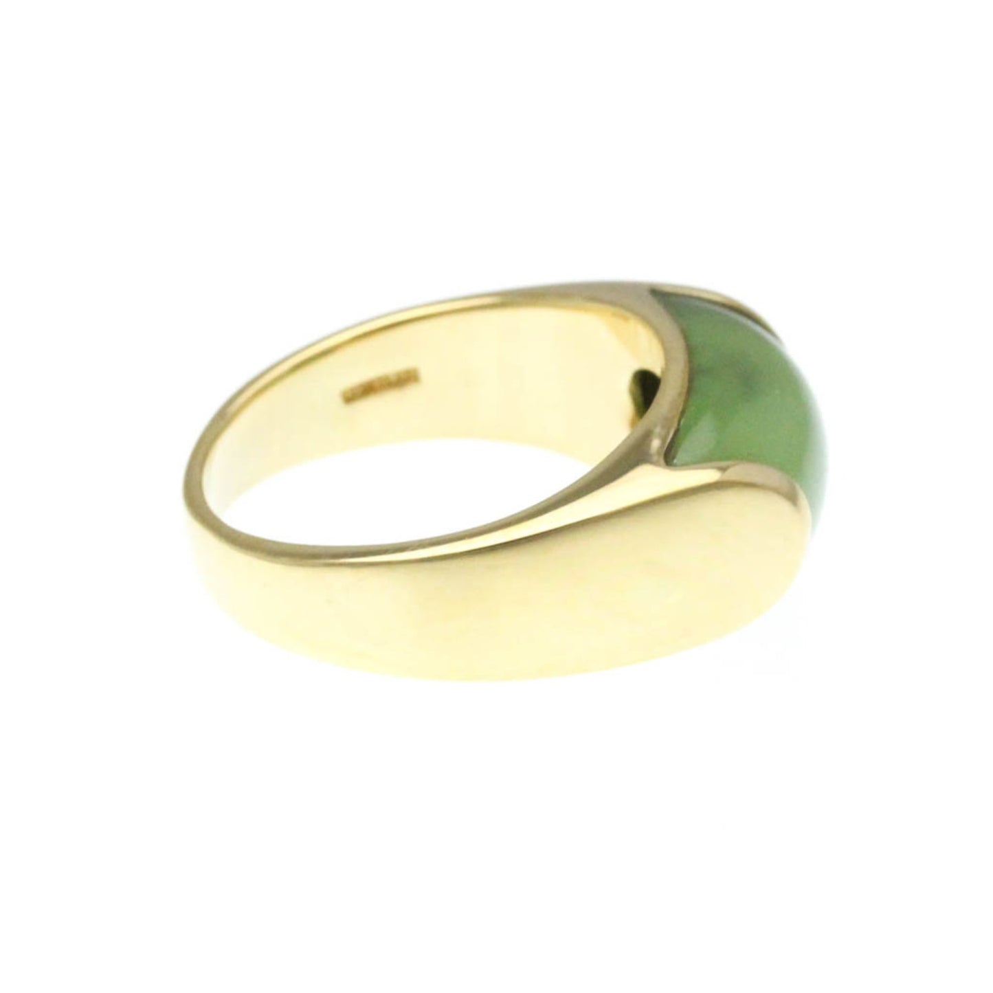 Bvlgari Tronchetto Ring Yellow Gold (18K) Fashion Jade Band Ring Gold