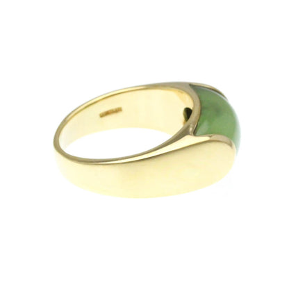 Bvlgari Tronchetto Ring Yellow Gold (18K) Fashion Jade Band Ring Gold