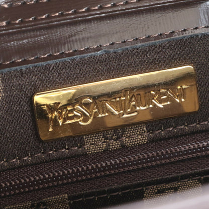 Ysl Yves Saint Laurent Gold Hardware Leather Handbag