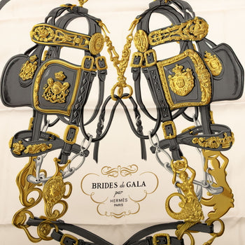 Hermes Herms Carr 90 Brides De Gala Ceremonial Bridle Scarf