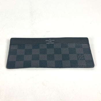 Louis Vuitton N63084 Damier Graphite Card Case Only Business Card Holder Card Case Black