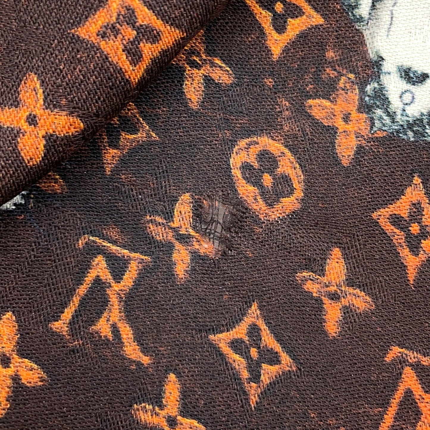 Louis Vuitton Stole Monogram Etoile Catgram Large Wool Silk Mp2265 Louis Vuitton Scarf Cat