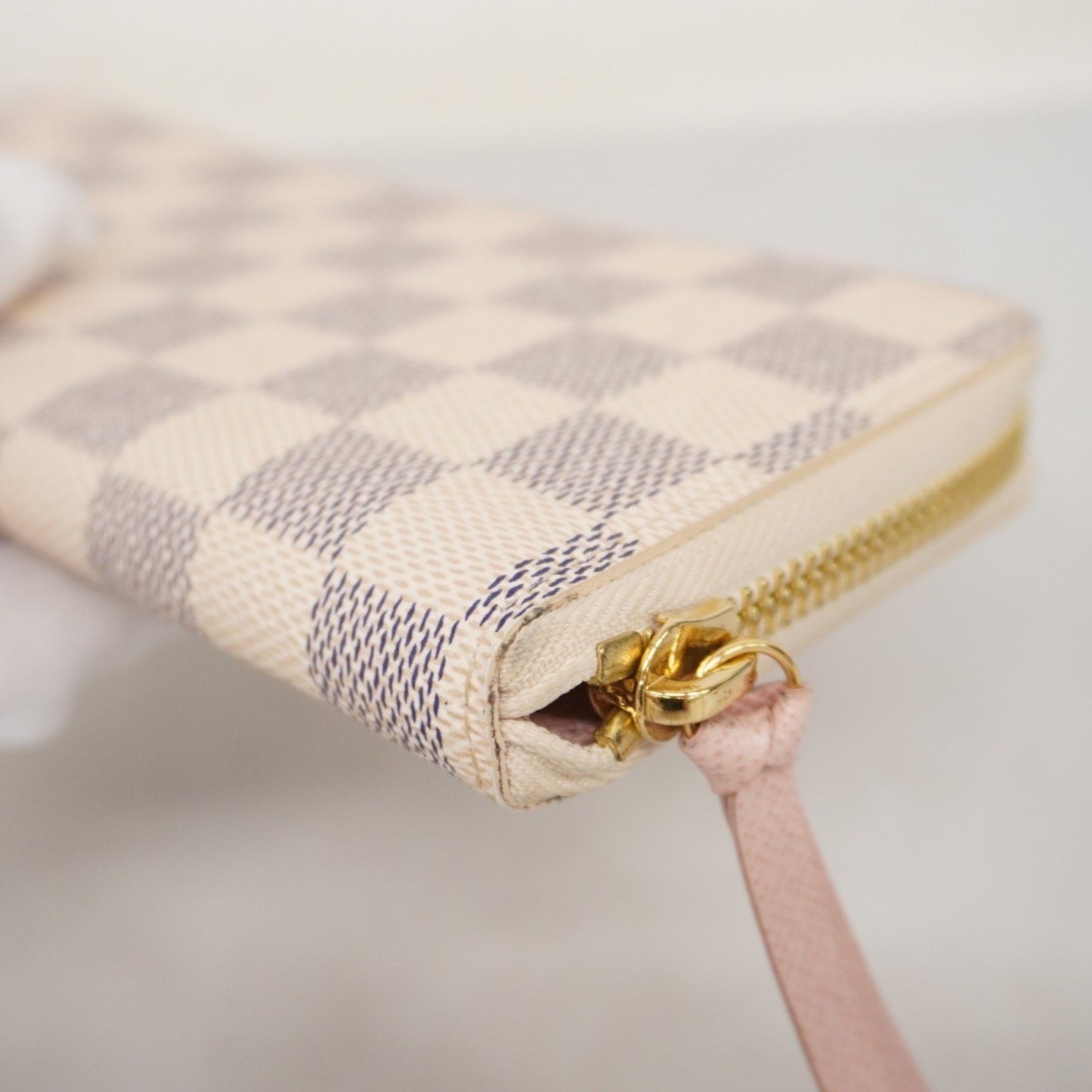 Louis Vuitton Damier Azur Portefeuille Clemence Long Wallet N61264 White