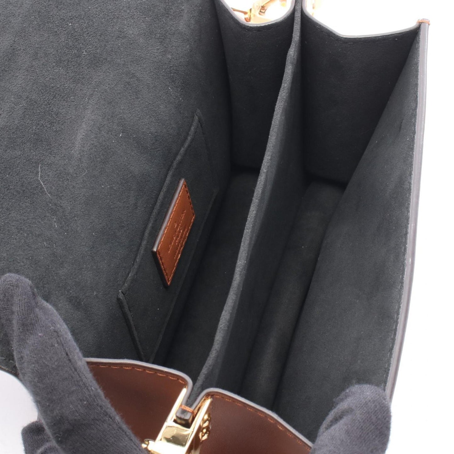 Louis Vuitton Dauphine Mini Monogram Reverse Shoulder Bag In Coated Canvas And Leather