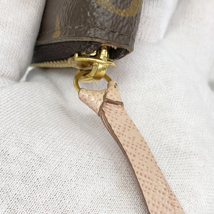 Louis Vuitton Monogram Portefeuille Clemence Long Wallet M61298 Brown Rose Ballerine