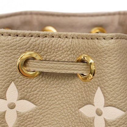 Louis Vuitton Monogram Empreinte Two-Tone Nano Noe Shoulder Bag M46291 Tourterelle Creme
