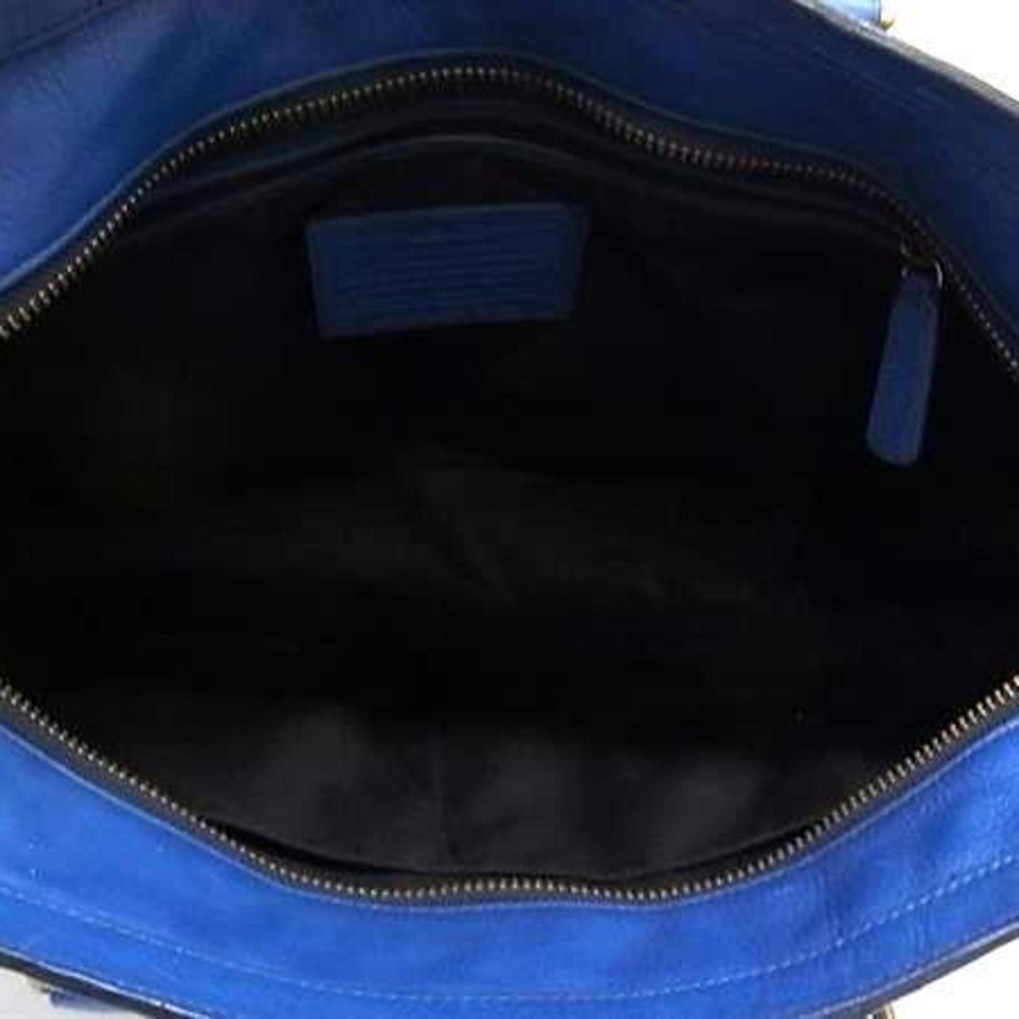 Coach Tote Bag 70600 Blue Leather