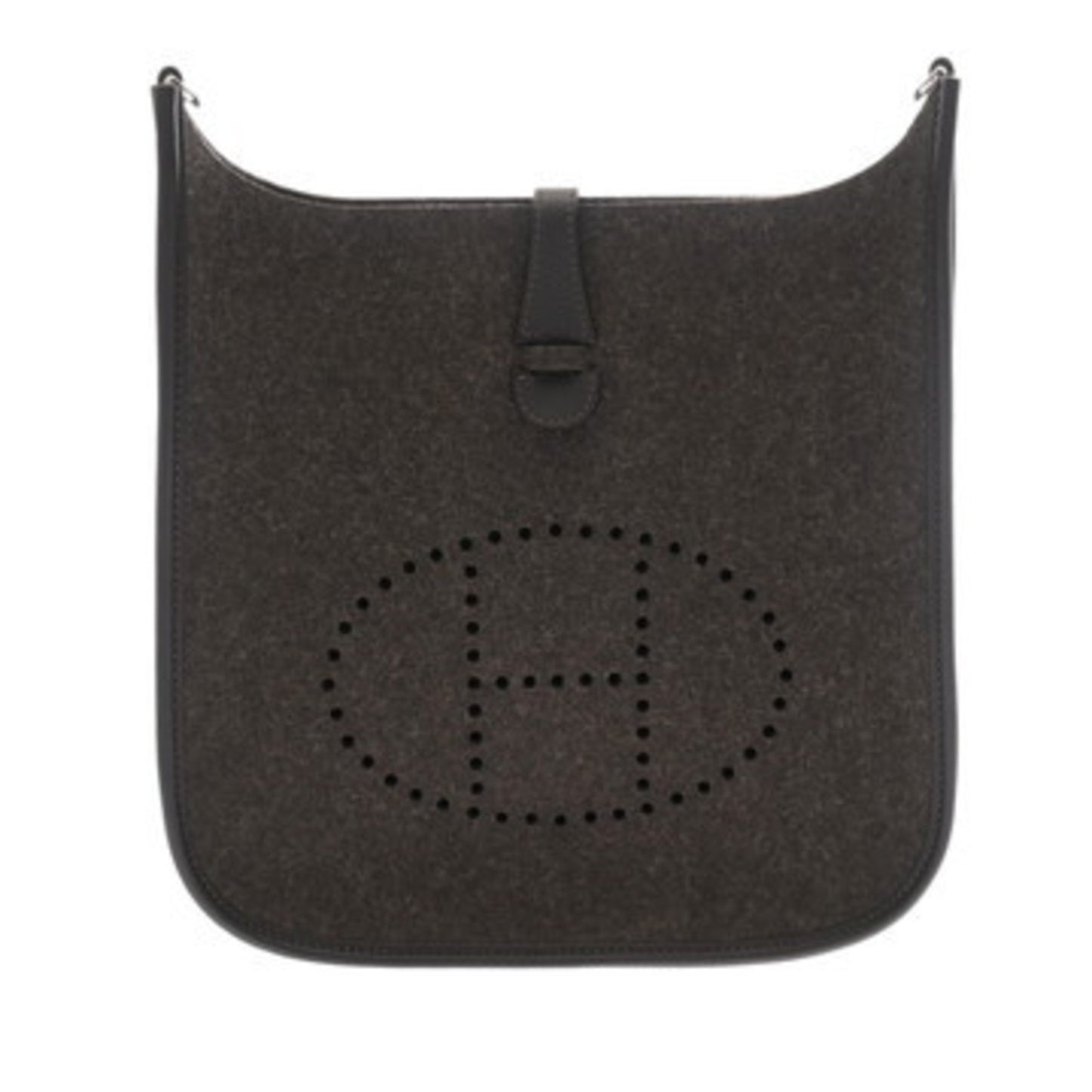 Hermes Evelyne 3 Pm Grimoire Chocolat Z Stamp (Circa 2021) Women'S Felt Swift Shoulder Bag