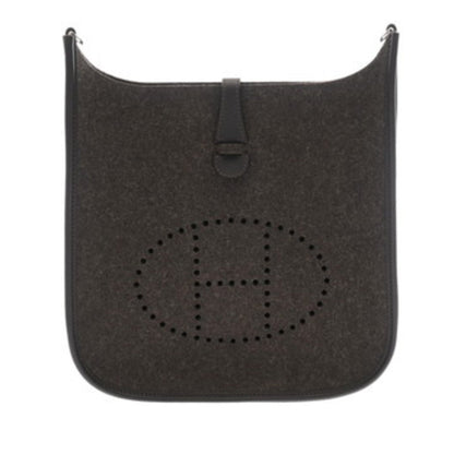 Hermes Evelyne 3 Pm Grimoire Chocolat Z Stamp (Circa 2021) Women'S Felt Swift Shoulder Bag