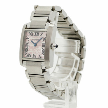 Cartier Tank Franaise Sm W51035Q3 Pink Dial