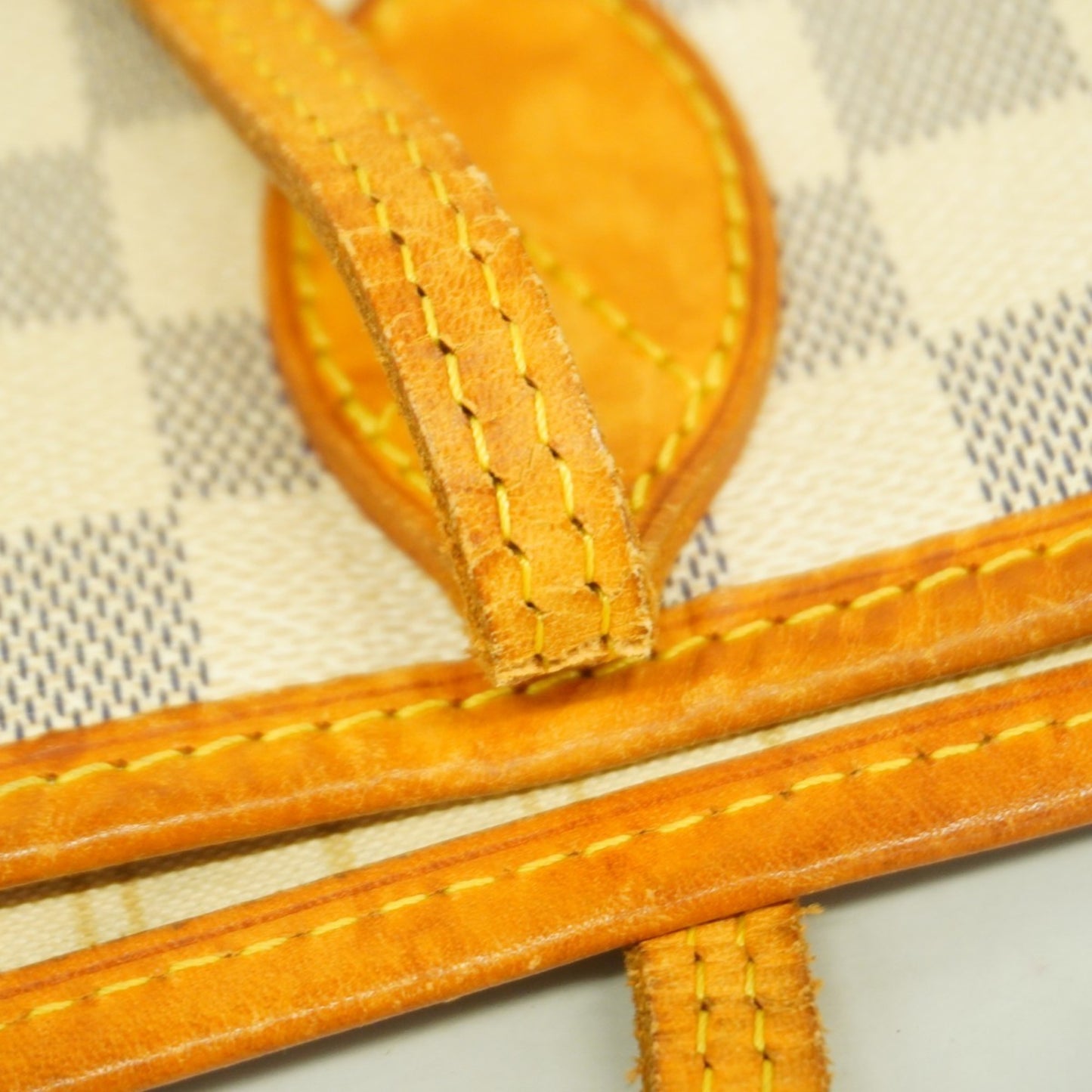 Louis Vuitton Damier Azur Neverfull Mm Tote Bag N51107 White