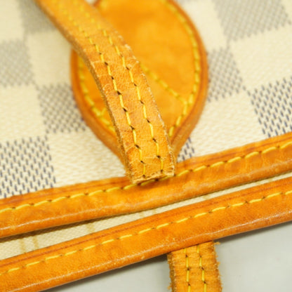 Louis Vuitton Damier Azur Neverfull Mm Tote Bag N51107 White