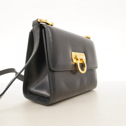 Salvatore Ferragamo Gancini Leather Shoulder Bag