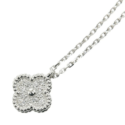 Van Cleef & Arpels Sweet Alhambra Pendant Necklace Vcaro85900 18Kwg White Gold