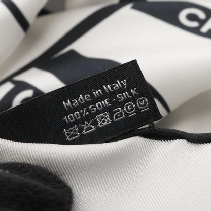 Chanel Coco Mark Bookshelf Scarf Silk