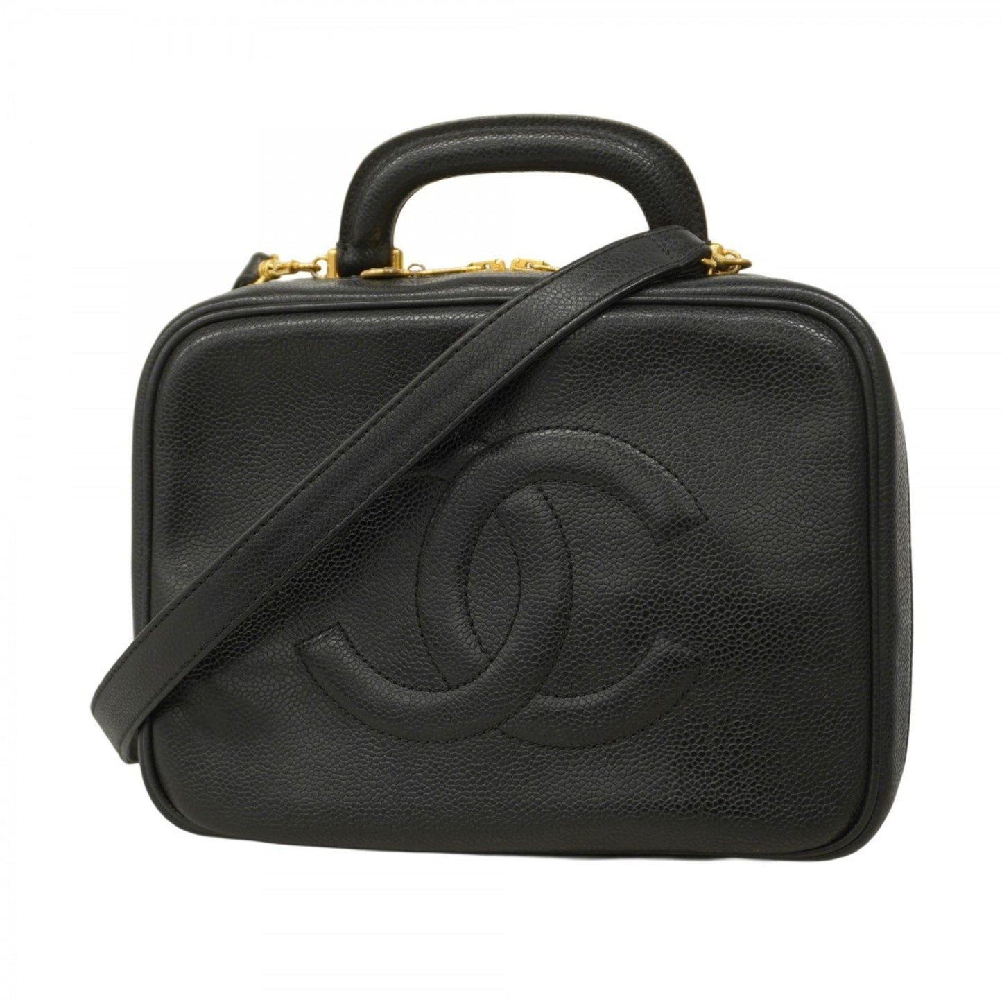 Chanel Vanity Bag In Caviar Skin