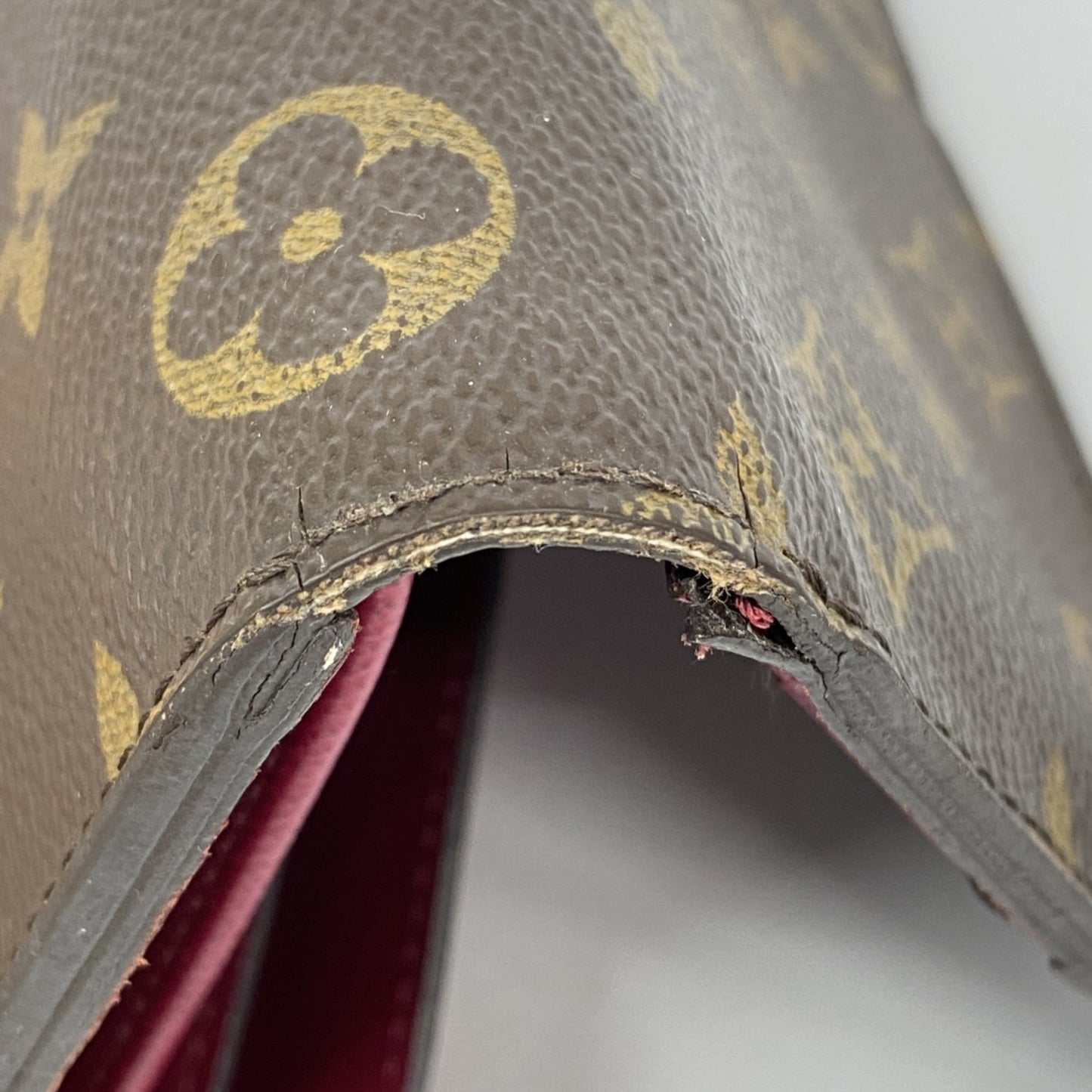 Louis Vuitton Tri-Fold Long Wallet Monogram Epi Portefeuille Marie Roulon M60498 Fuchsia