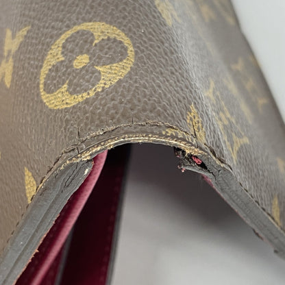 Louis Vuitton Tri-Fold Long Wallet Monogram Epi Portefeuille Marie Roulon M60498 Fuchsia