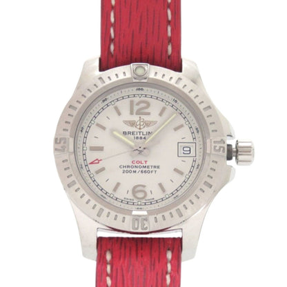 Breitling Colt Lady A77388 Stainless Steel Leather Watch