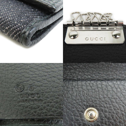 Gucci Key Case Gg Canvas Black