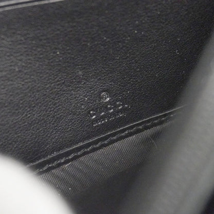 Gucci Micro Guccissima Long Wallet 309760 Enamel Black