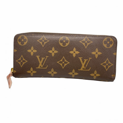 Louis Vuitton Monogram Portefeuille Clemence Long Wallet M61298 Brown Rose Ballerine