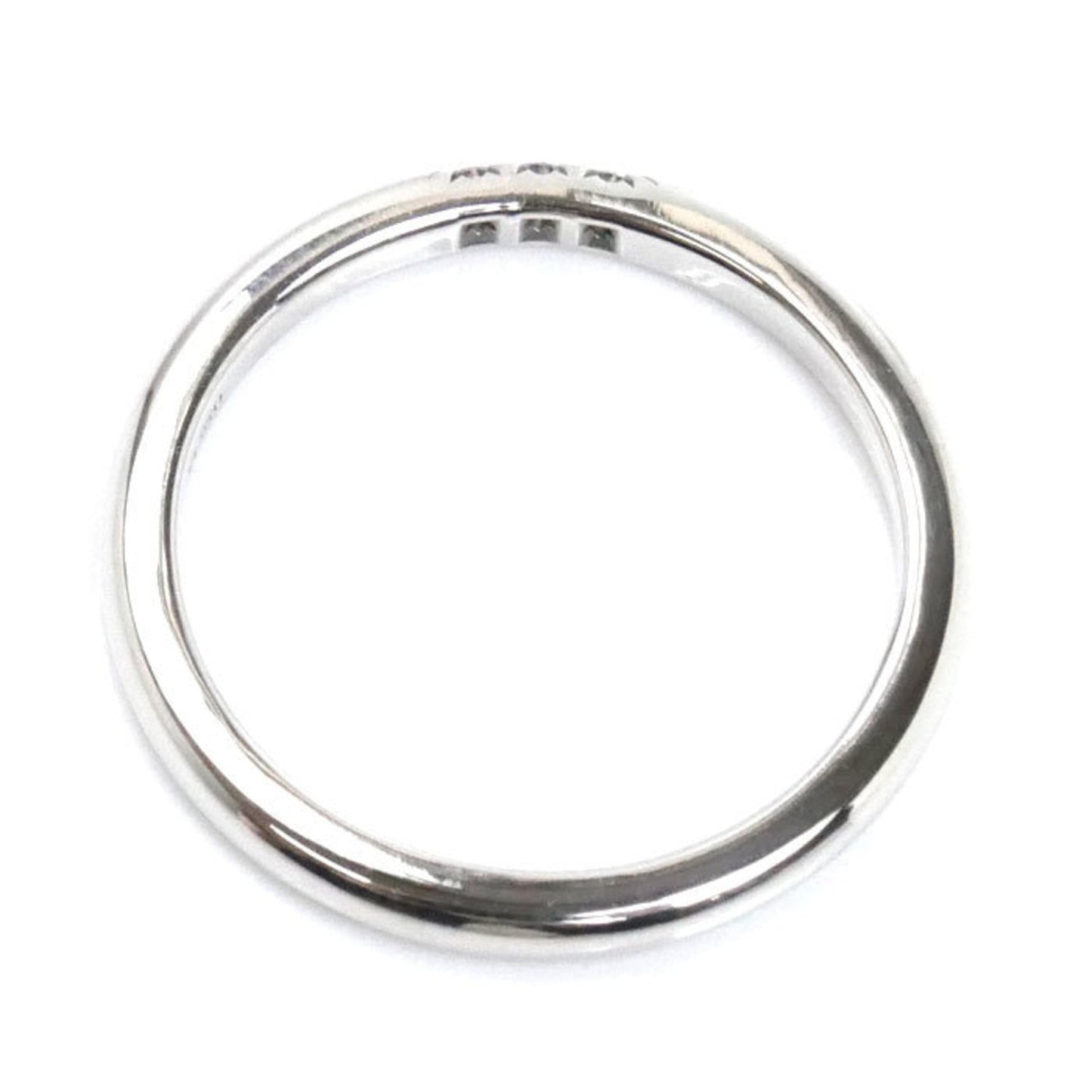 Tiffany&Co. Tiffany Pt950 Platinum Classic Band 3P Diamond Ring 61000895 Size 10 3.4G