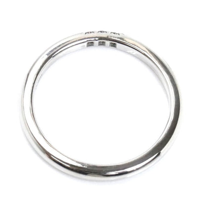 Tiffany&Co. Tiffany Pt950 Platinum Classic Band 3P Diamond Ring 61000895 Size 10 3.4G