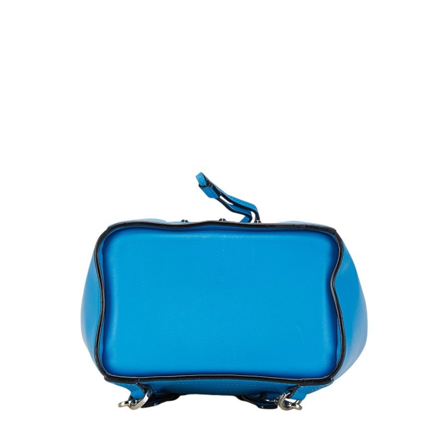 Mcm Visetos Studded Backpack Light Blue Leather