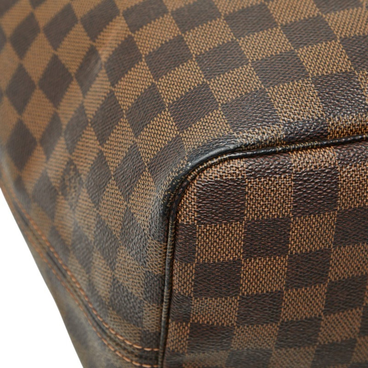 Louis Vuitton Damier Neverfull Gm Tote Bag N51106 Brown Leather