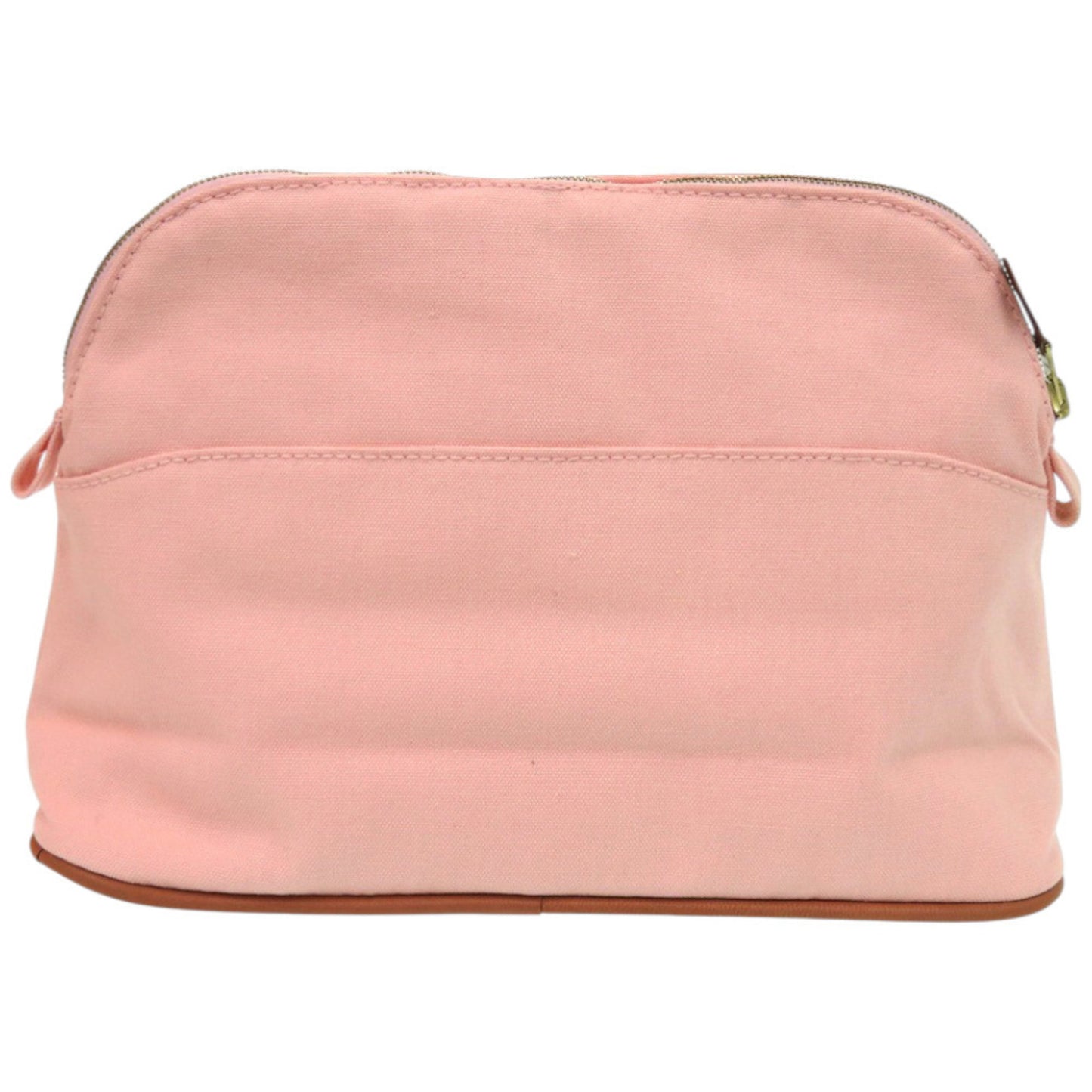 Like New Hermes Bolide Pouch 25Mm Canvas Pink Bag 0170 Hermes