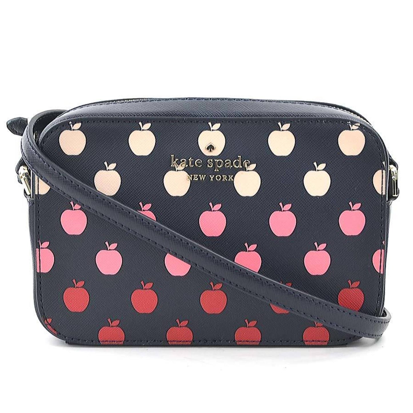 Kate Spade Shoulder Bag Leather Navy X Pink