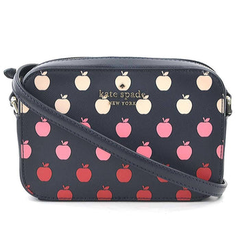 Kate Spade Shoulder Bag Leather Navy X Pink