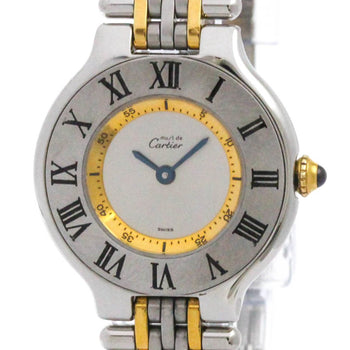 Cartier Must 21 Gold Plated Steel Quartz