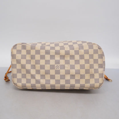Louis Vuitton Tote Bag Damier Azur Neverfull Mm N51107 White