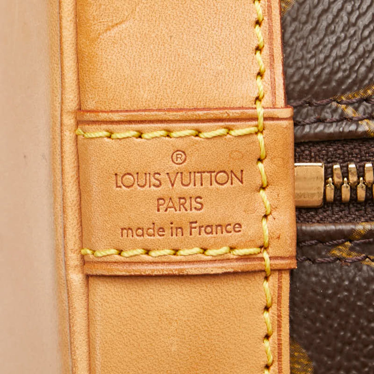 Louis Vuitton Monogram Alma Pm Handbag M51130 Brown Leather