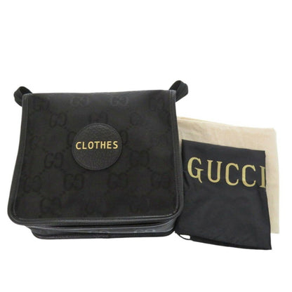Gucci Off The Grid Small Backing 674801 Nylon Canvas/Leather Black Travel Pouch 1685Gucci