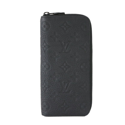 Louis Vuitton Monogram Taurillon Zippy Wallet Vertical Long In Black Leather M69047 Rfid